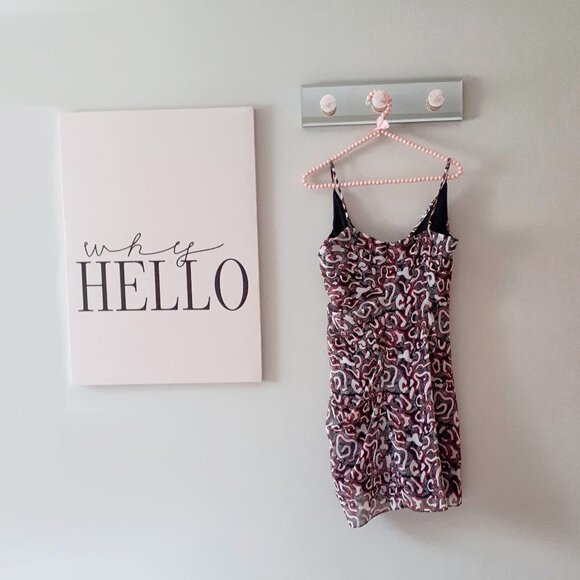 NWT Rebecca Minkoff patterned shirred mini dress - Picture 11 of 11